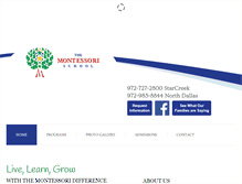 Tablet Screenshot of montessorischool.com